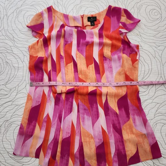 [PS] Colourful Short Sleeve Worthington Petite Blouse - Picture 10 of 11